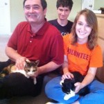 Olive & Veggie with their New Family